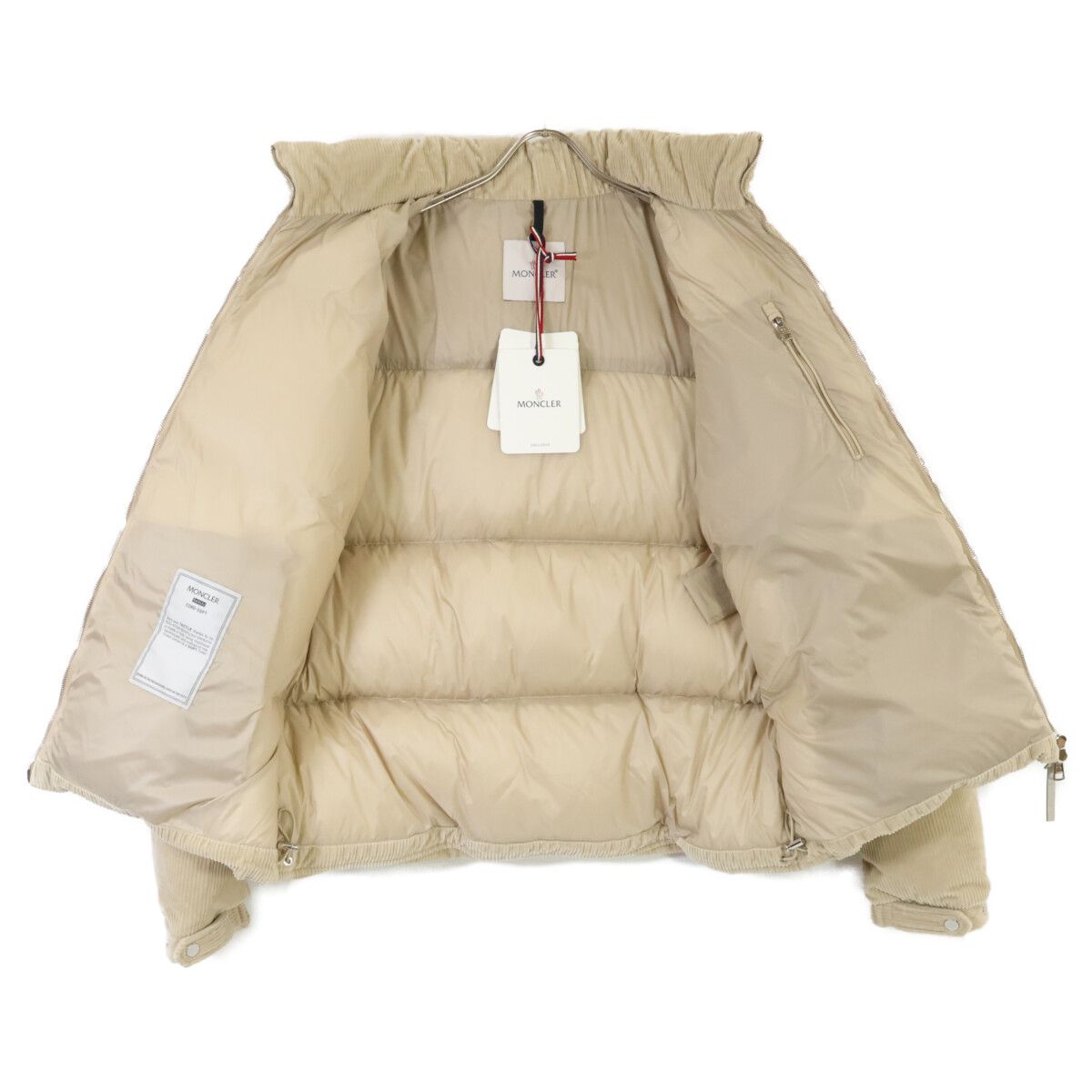 MONCLER モンクレール 23年製 BESBRE/ベスブレ ベージュ コーデュロイ パテッドダウンジャケット 4 MONCLER モンクレール 23年製 BESBRE/ベスブレ ベージュ コーデュロイ パテッドダウンジャケット 4