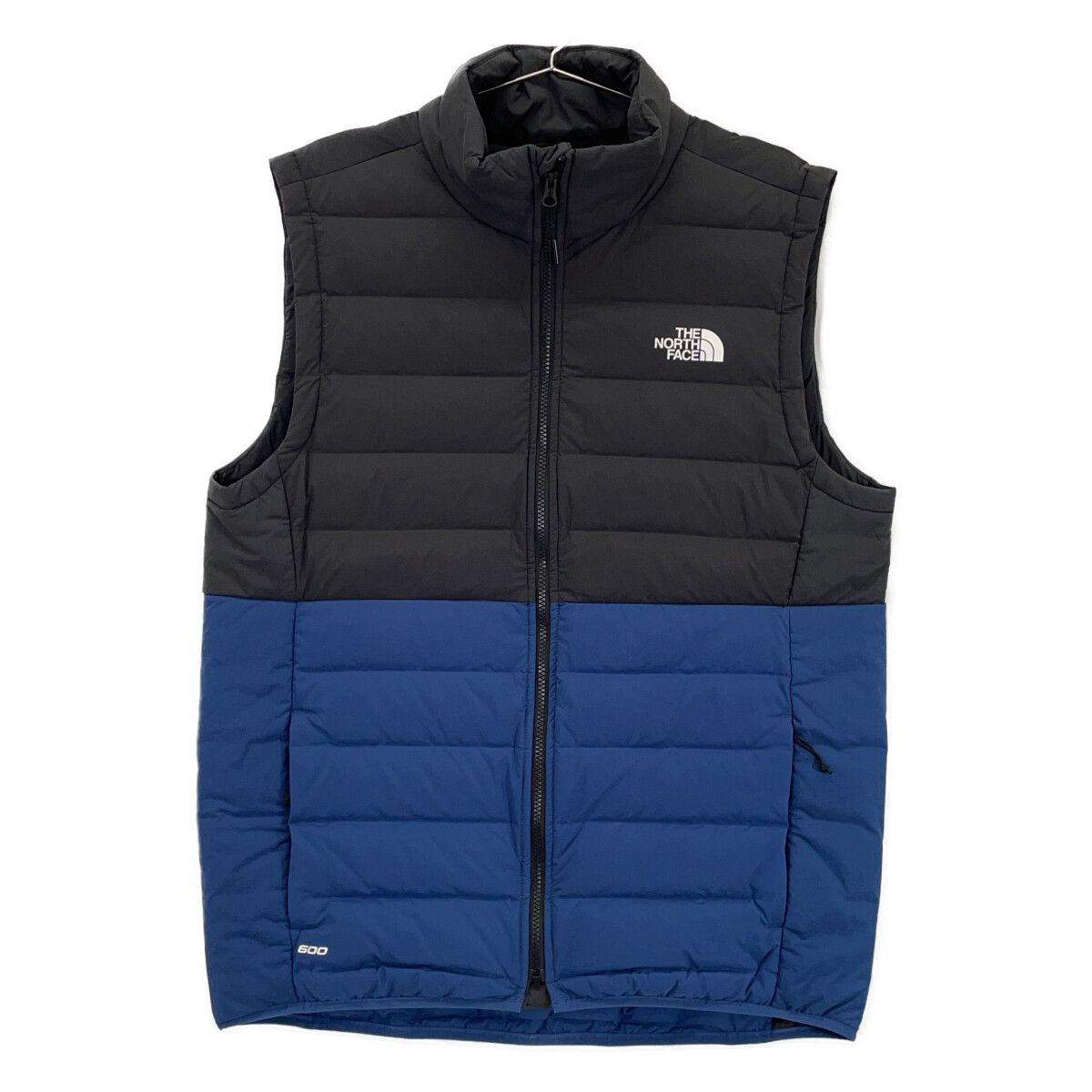 THE NORTH FACE　ノースフェイス　NF0A7UJR ブラック×ブルー BELLEVIEW STRETCH DOWN VEST/ ベルビュー ストレッチダウンベスト　L