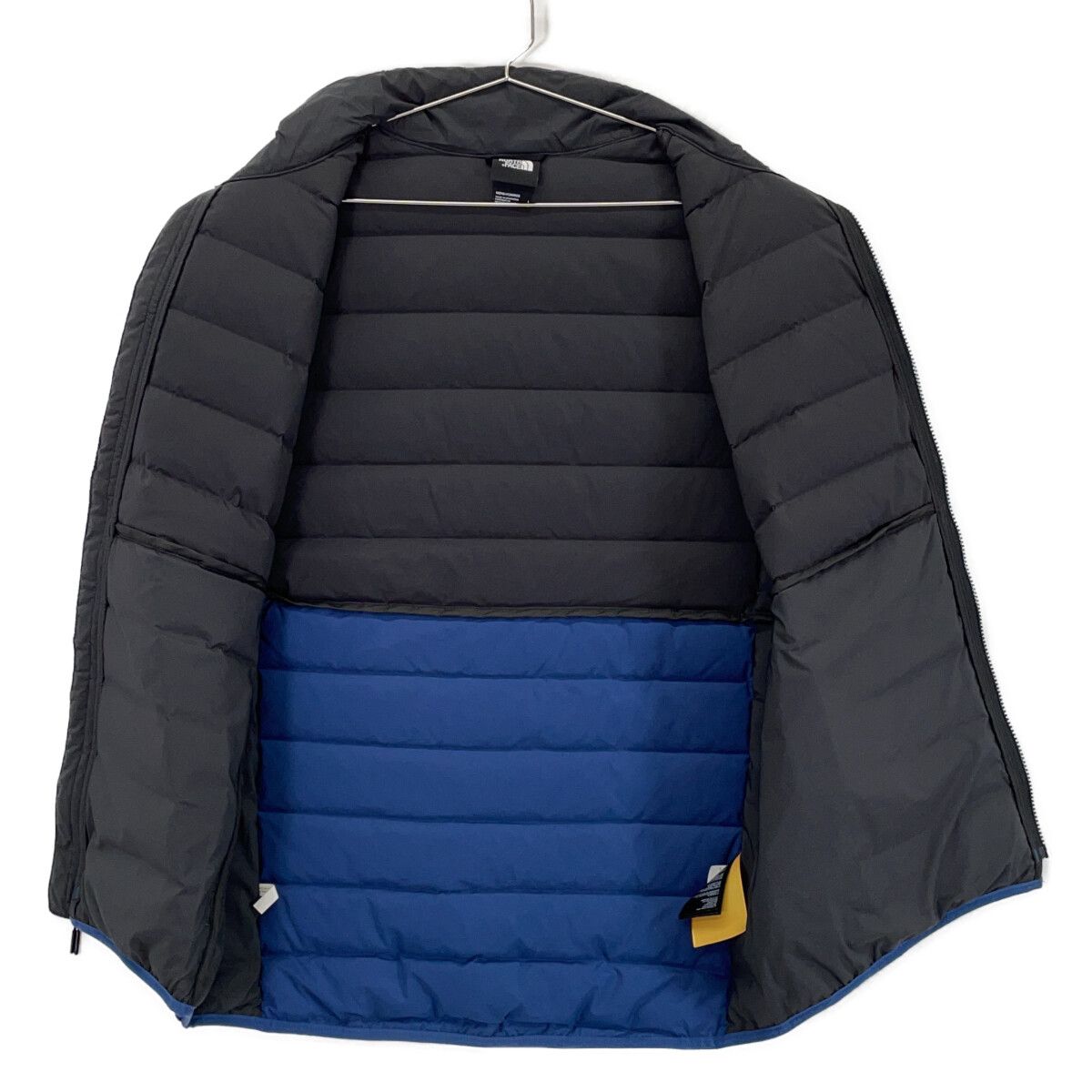 THE NORTH FACE　ノースフェイス　NF0A7UJR ブラック×ブルー BELLEVIEW STRETCH DOWN VEST/ ベルビュー ストレッチダウンベスト　L