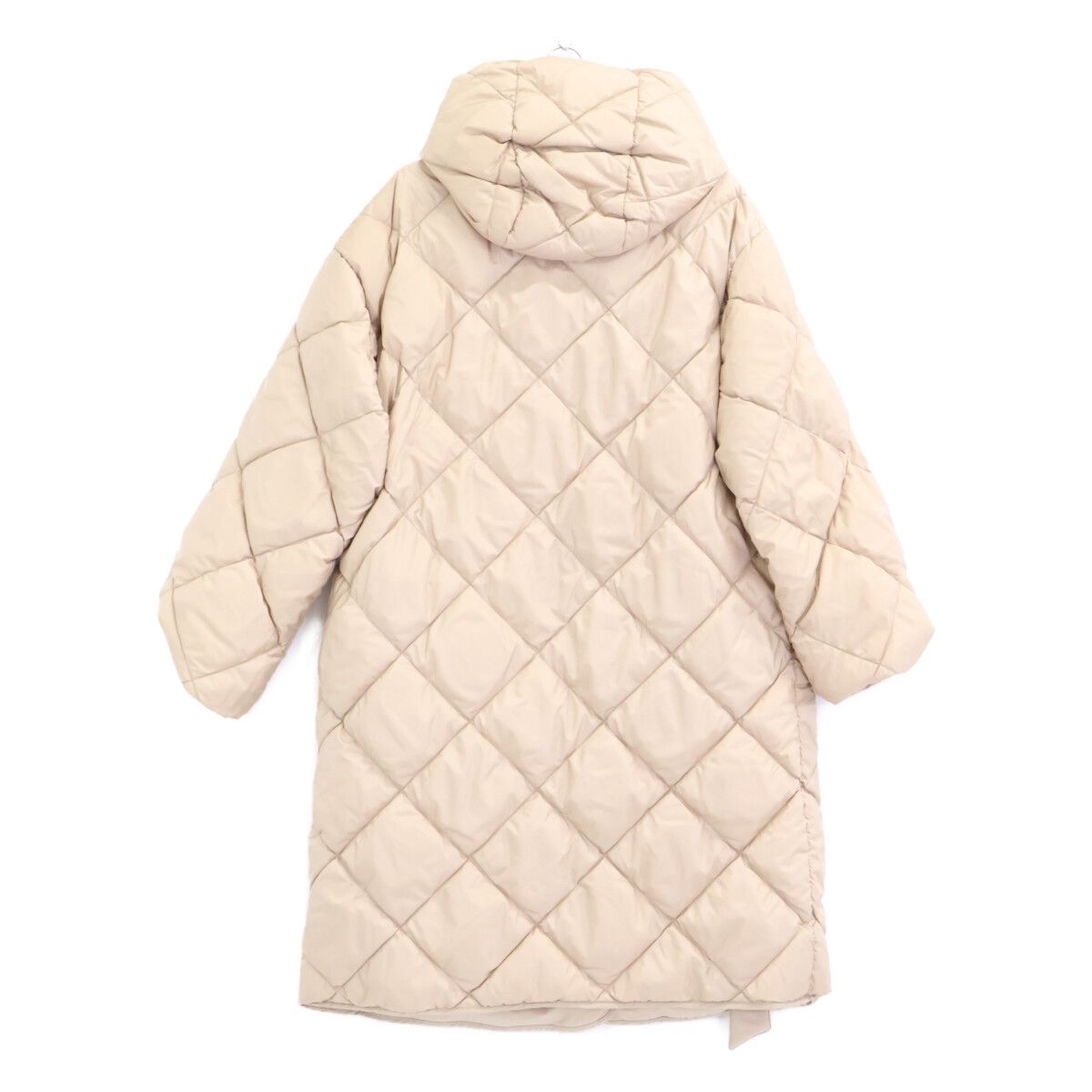 Max MaraWEEKEND　マックスマーラウィークエンド　25254960426 ベージュ リバーシブル MEDIUM PADDING フーディダウンコート　46