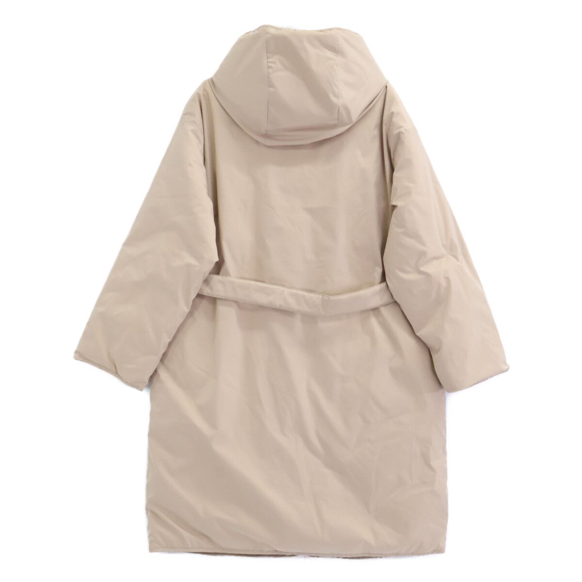 Max MaraWEEKEND　マックスマーラウィークエンド　25254960426 ベージュ リバーシブル MEDIUM PADDING フーディダウンコート　46