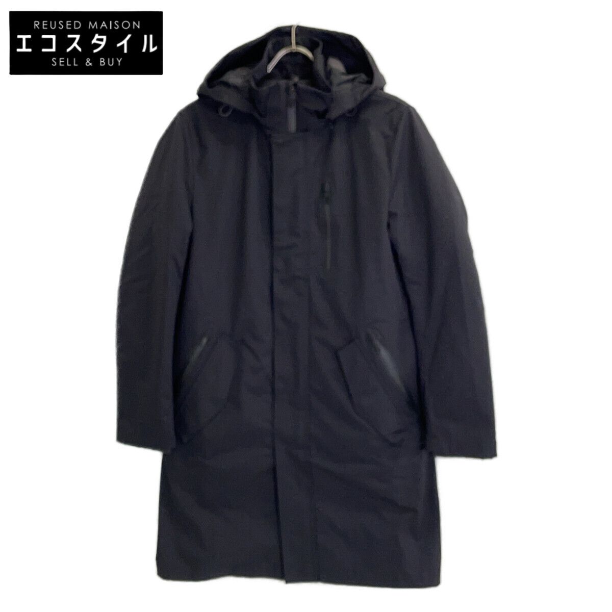 BLACK LABEL CRESTBRIDGE ブラックレーベルクレストブリッジ ブラック 51F46-446-09 トラベラーモッズコート M