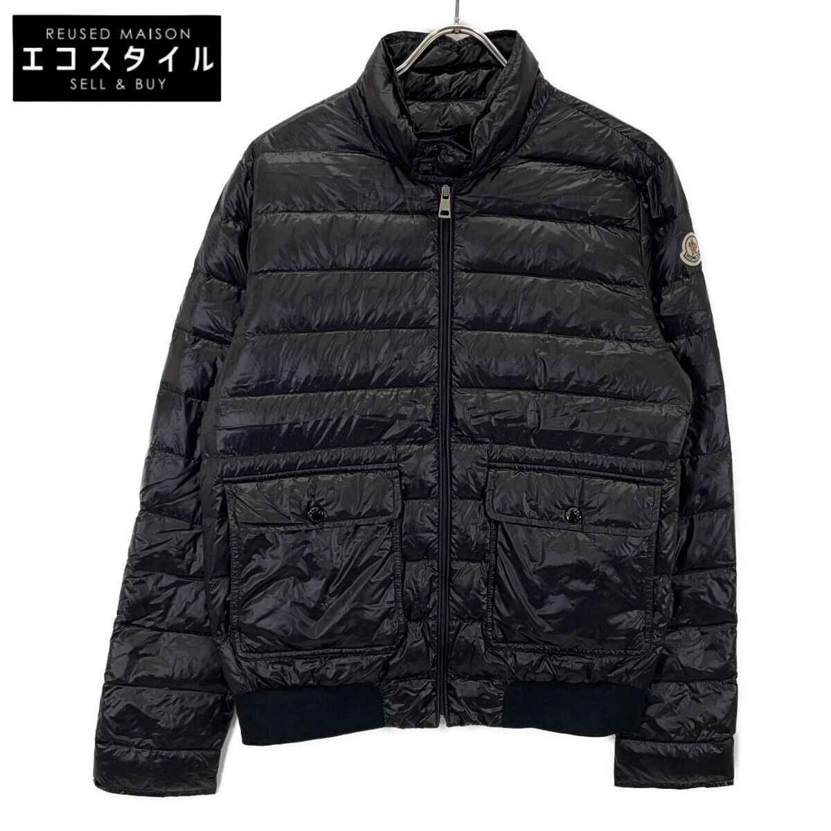 MONCLER　モンクレール　国内正規 ブラック DELON ライトダウンジャケット　2