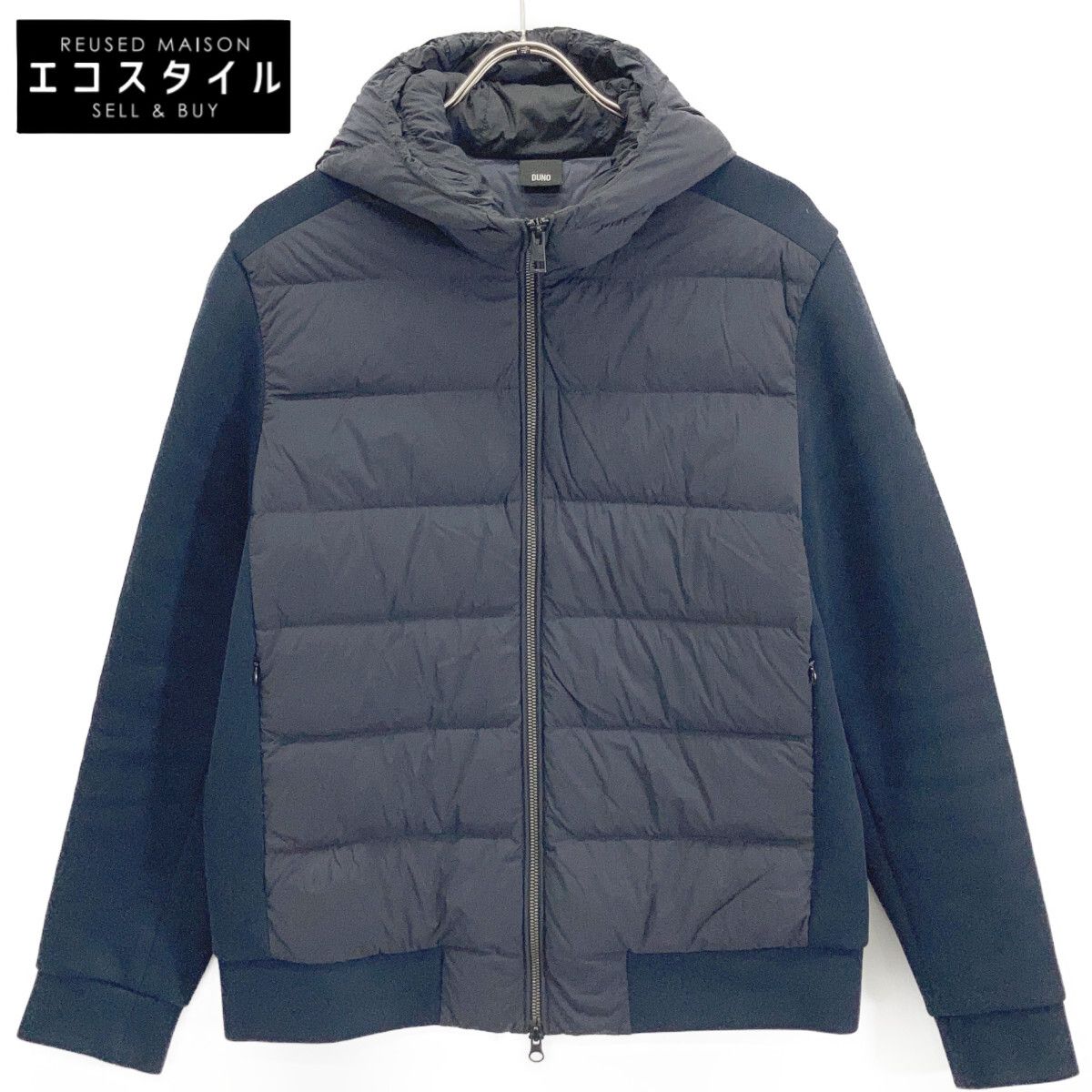 DUNO デュノ QC-038771 ネイビー GIANT 切り替え フーデットダウン 46