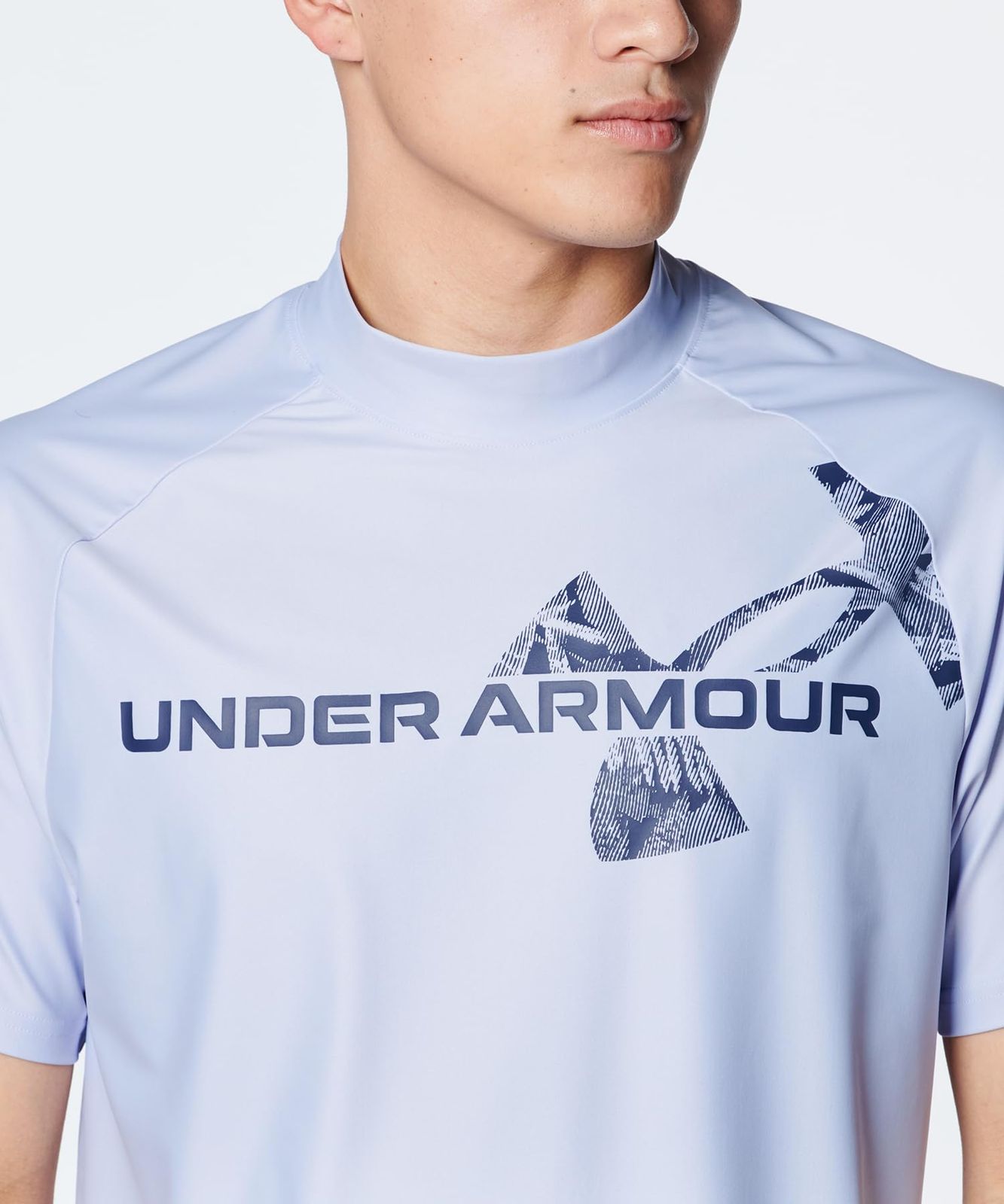 [アンダーアーマー] UA Iso-chill SS Mock Shirt Celeste / / Midnight Navy XXL [Celeste / / Midnight Navy] [2XL]