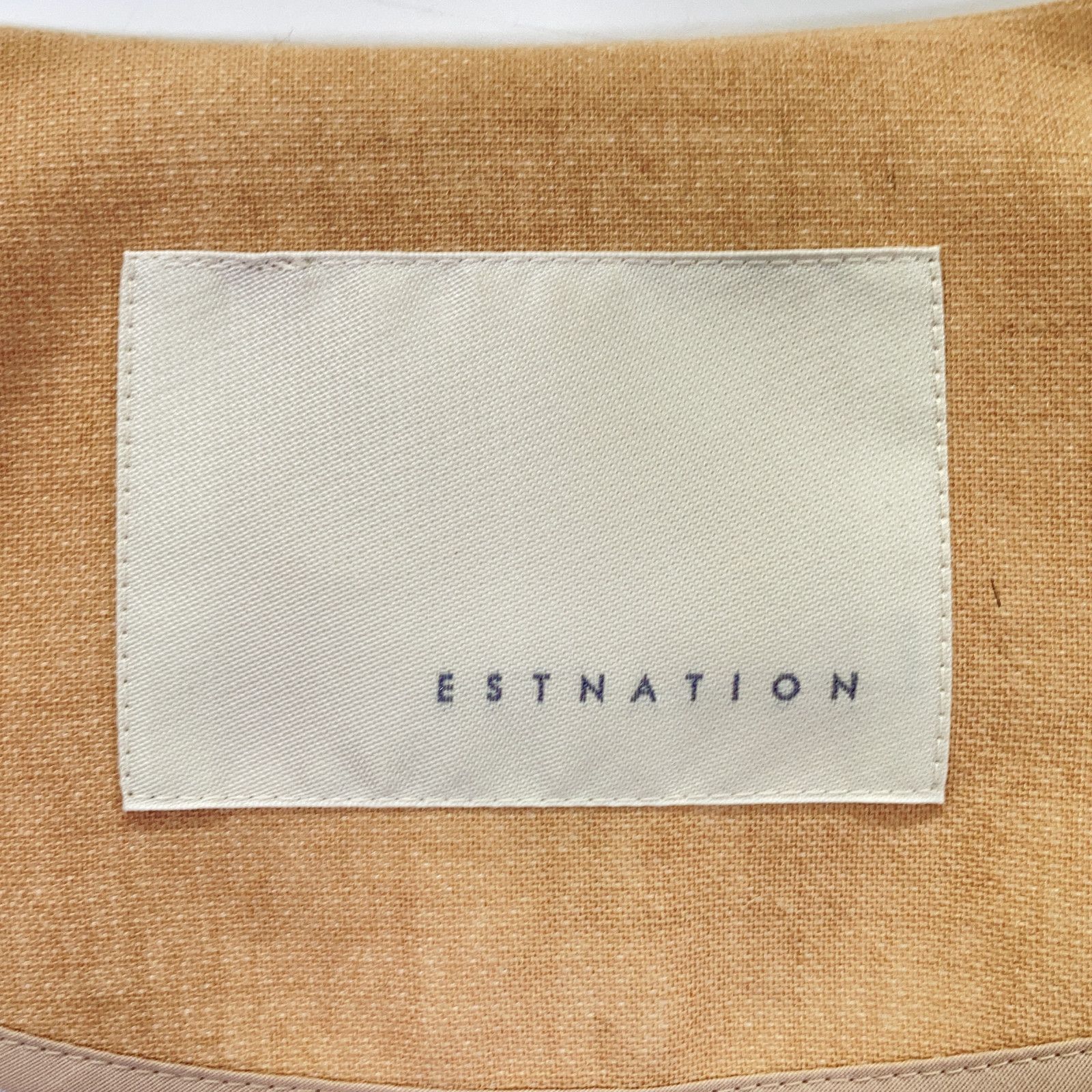 ESTNATION　エストネーション　ベージュ 01-109-01-024523 ノーカラーコート　36