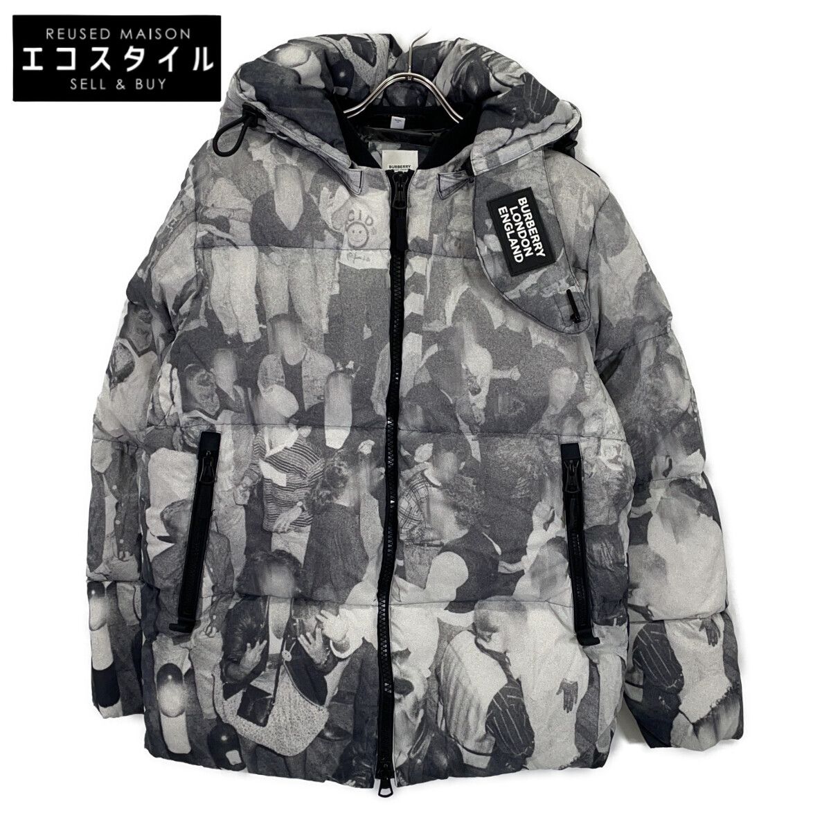 BURBERRY　バーバリー　8024027 転写プリント ダウンジャケット　S