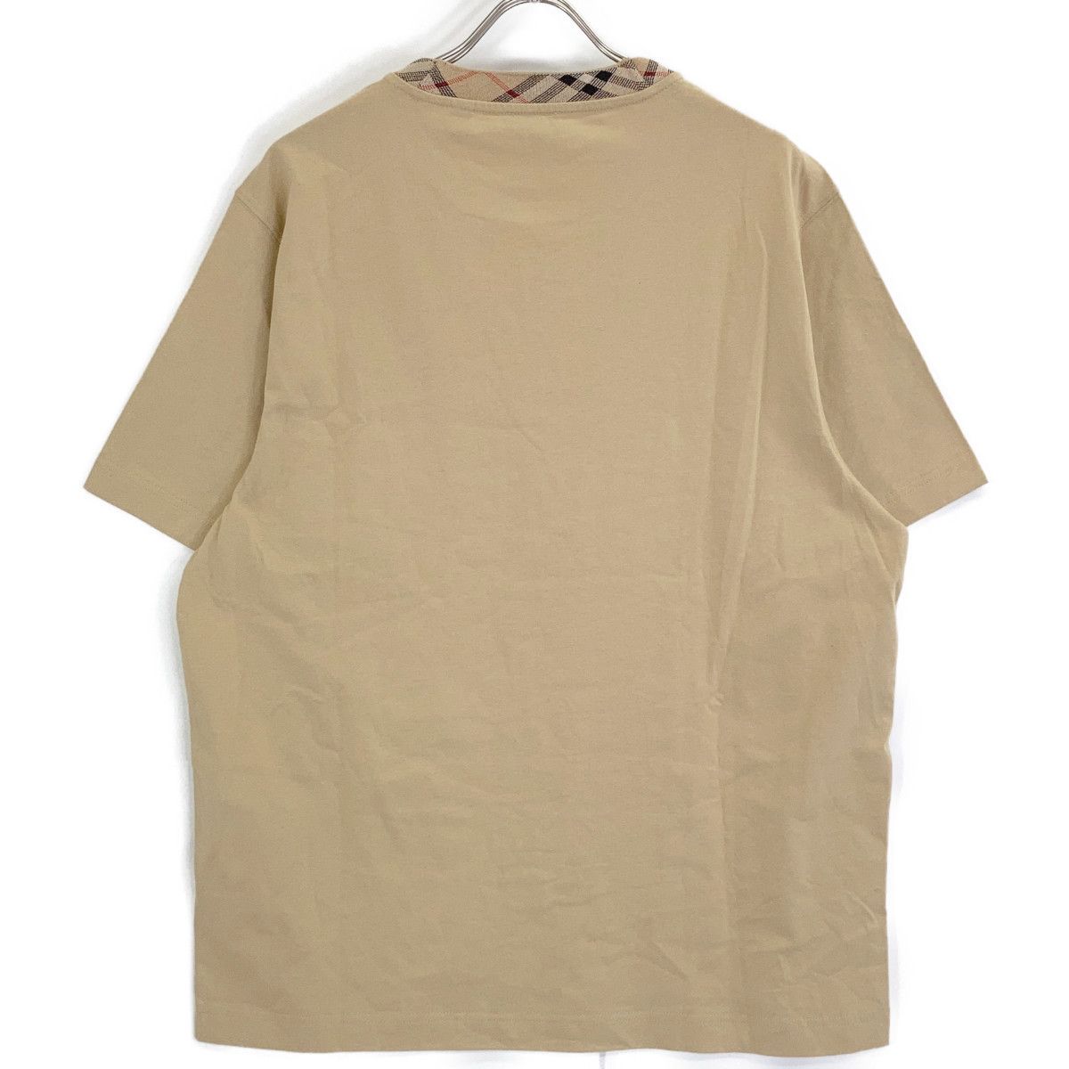 BURBERRY バーバリー 8112803 25SS ベージュ S/SチェックトリムTシャツ XL BURBERRY バーバリー 8112803 25SS ベージュ S/SチェックトリムTシャツ XL