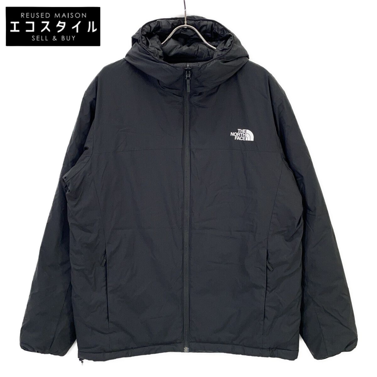 THE NORTH FACE　ノースフェイス　NY82380 ブラック 中綿ジャケット リバーシブルインサレーテッドフーディ　XL