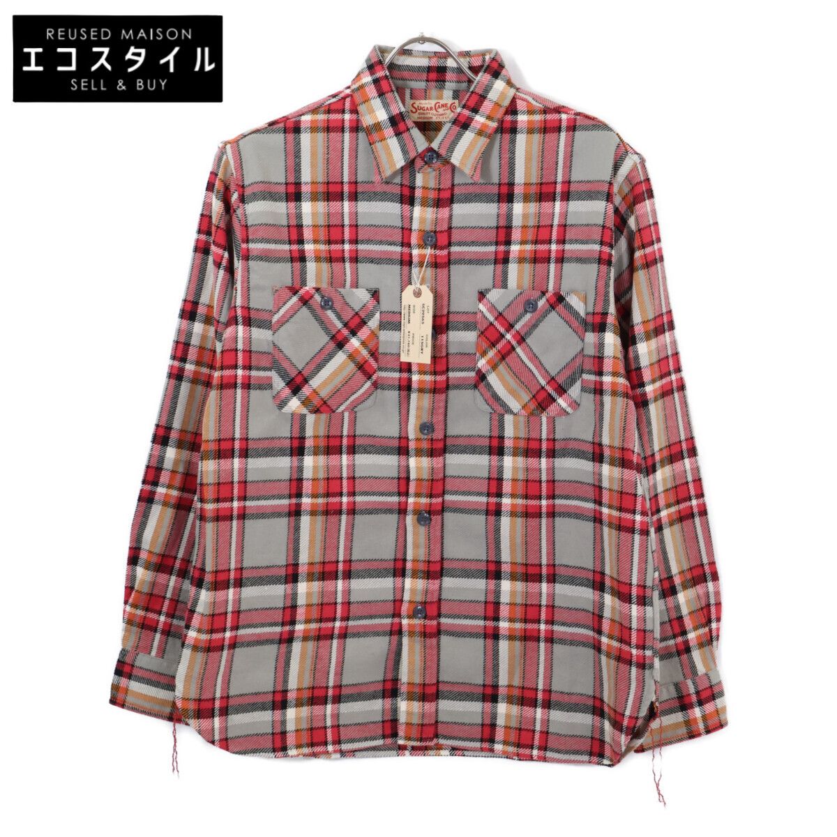 SUGAR CANE　シュガーケーン　【新品同様】SC29565 TWILL CHECK WORKSHIRT ツイルチェック ワークシャツ　M