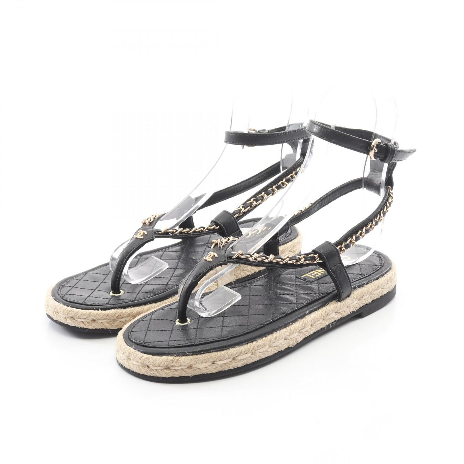 CHANEL シャネル マトラッセ チェーン サンダル
