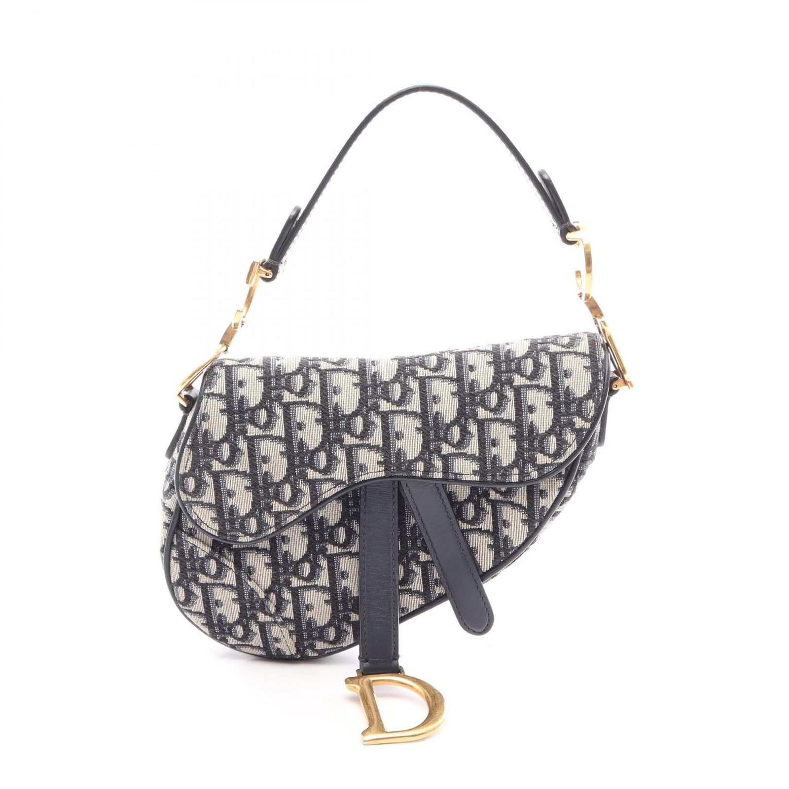 Dior ディオール サドルバッグ ミニ オブリークジャカード ハンドバッグ