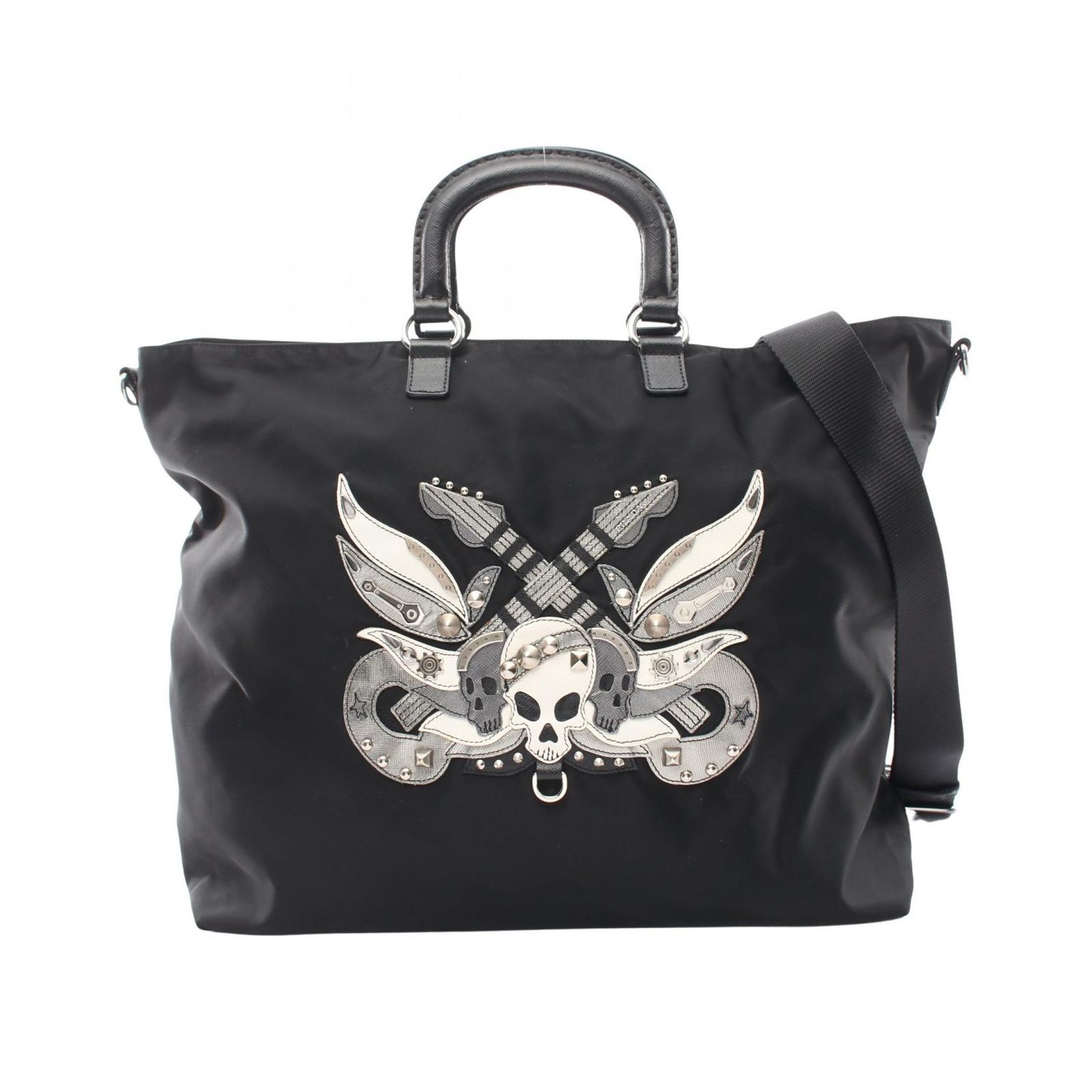 PRADA プラダ スカル スタッズ 2WAY トートバッグ