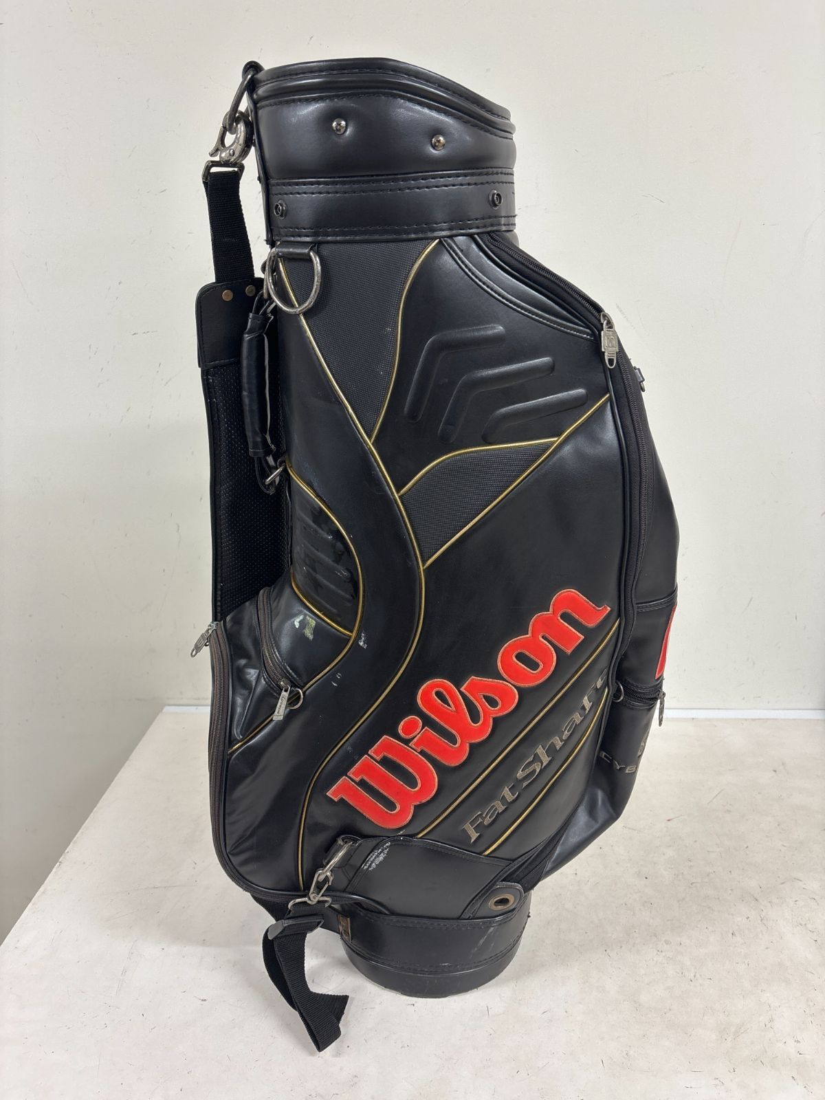 送料無料 Wilson ウィルソン キャディバッグ Fat Shaft ブラック