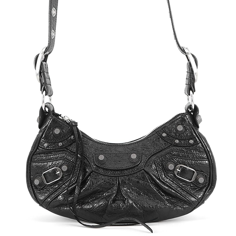 バレンシアガ ショルダーバッグ ル・カゴールXS レザー 671309 BALENCIAGA 黒
