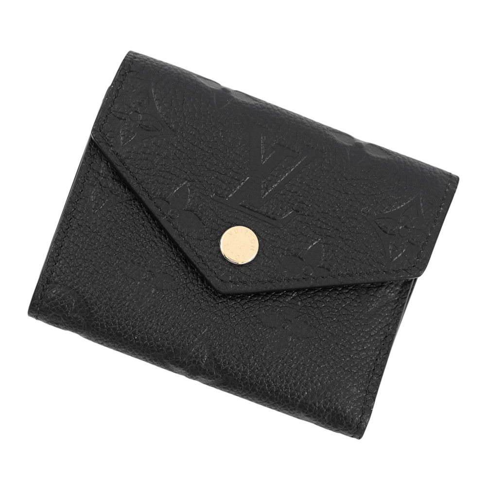 ルイヴィトン 三つ折り財布 モノグラム・アンプラント ポルトフォイユ・ゾエ M62935 LOUIS VUITTON ヴィトン 財布 ブラック 黒