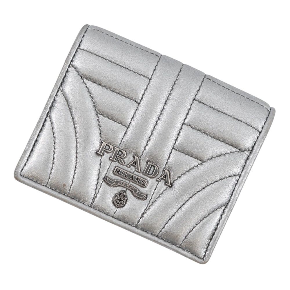 プラダ 二つ折り財布 ロゴ コンパクトウォレット 1MV204 PRADA