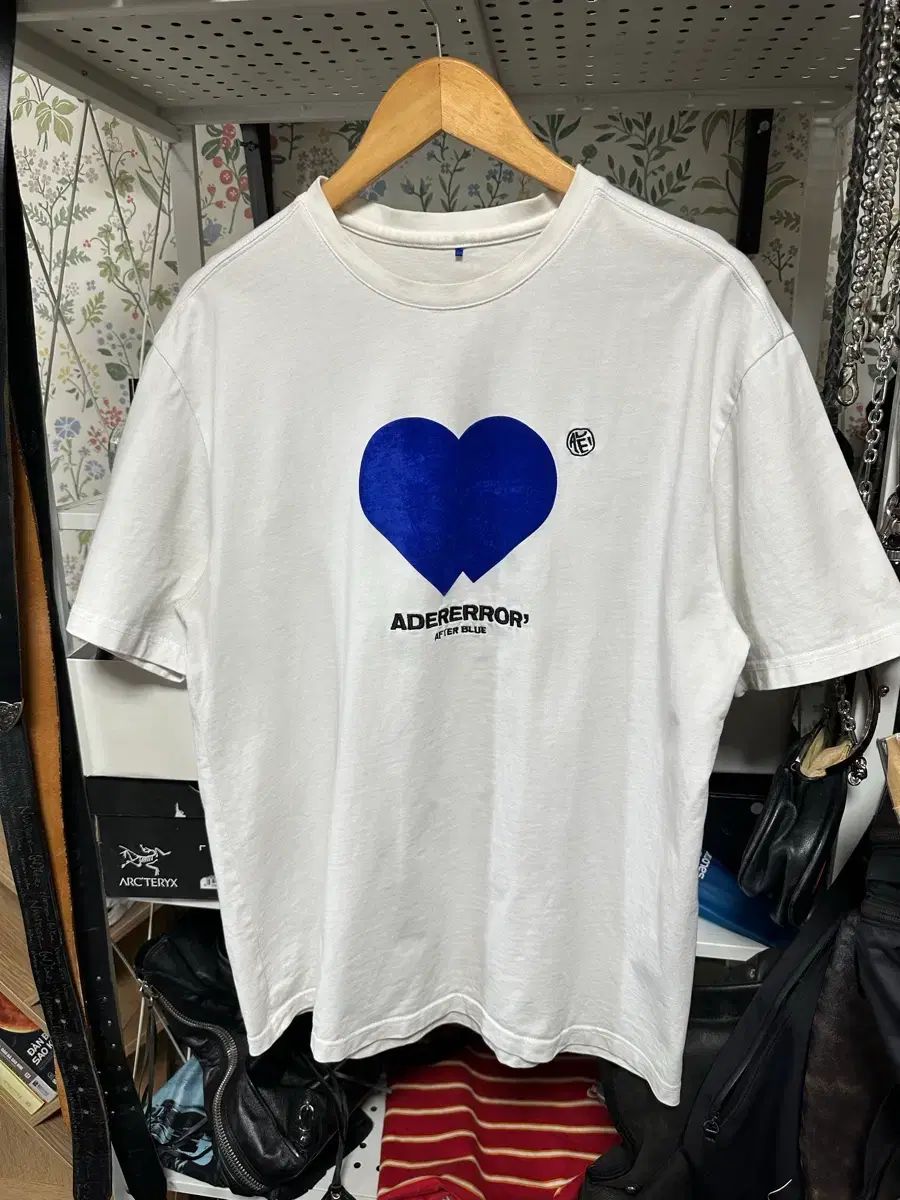 ADER ERROR アーダーエラー ハート 半袖Tシャツ 白 size 2 (100-95)