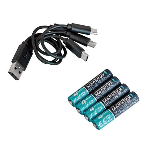 MARSTEK リチウム電池 単4形 4本セット 1.5V 525mAh 繰り返し充電1500回 USB充電 急速充電 SD 7018C(4P)(沖縄・離島の方不可) 3f8c913c