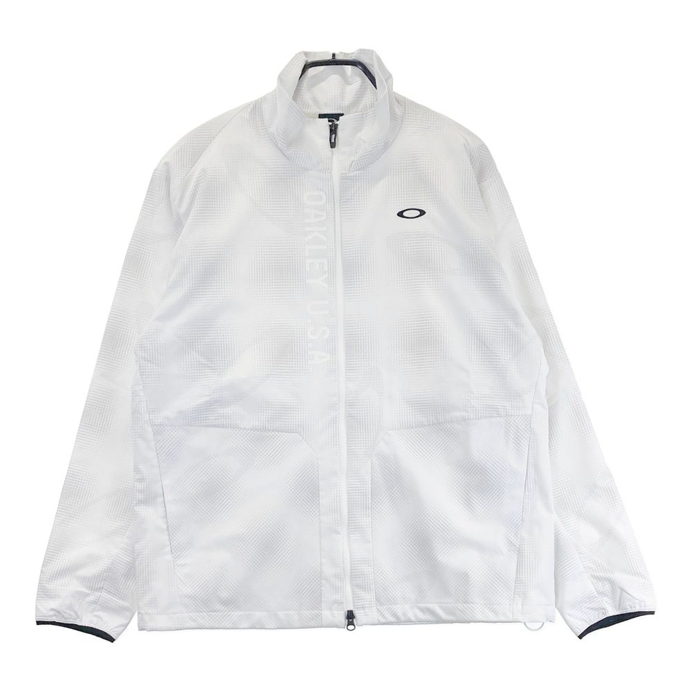 Size: XL OAKLEY Oakley FOA408279 2025 Model Back Mesh Wind Jacket Total Pattern White [240101581844] Golf Wear Mens Storst