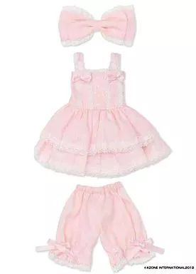 【中古】ドールアクセサリー PNS アンジェリカ チュニックキャミワンピset ピンク