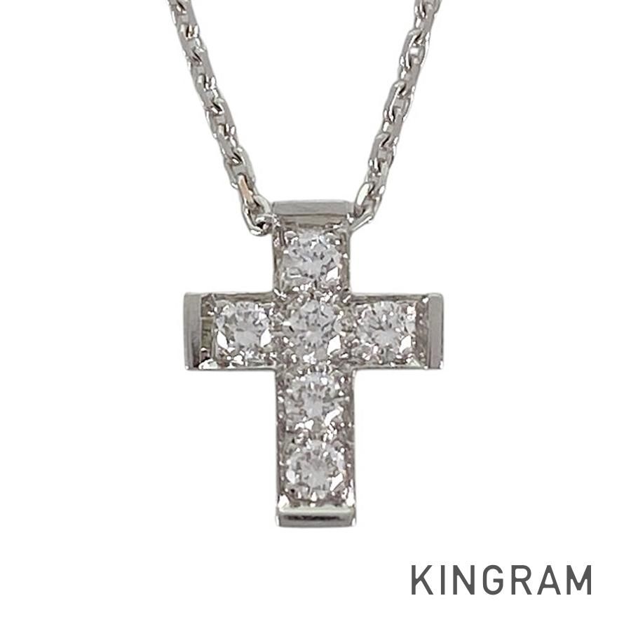 ヴァンクリーフ＆アーペル Van Cleef & Arpels ミニ クロアチュール K18WG ダイヤモンド ネックレス sss【中古】