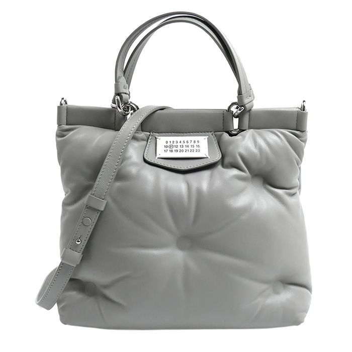 Maison Margiela グラムスラム ショッピング スモール 2Wayショルダーバッグ グレー S56WD0133 P4300 T8050 レディース 中古