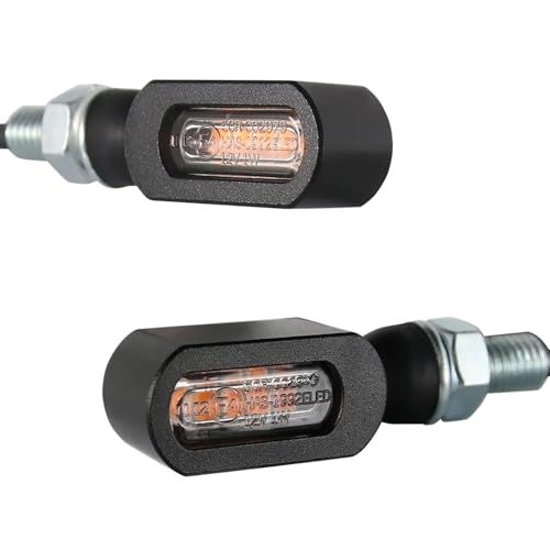 マイクロミニウインカー LEDライト バイク用 ブラックボディ クリアレンズ 車検対応 汎用 アルミ製 小型 2個セットas eeea4e9f
