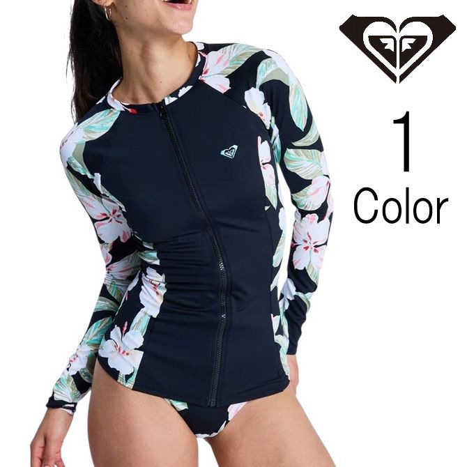 ロキシー Roxy レディース LS ZIP LYCRA 長袖 ジップアップ ラッシュガード【クリックポスト】