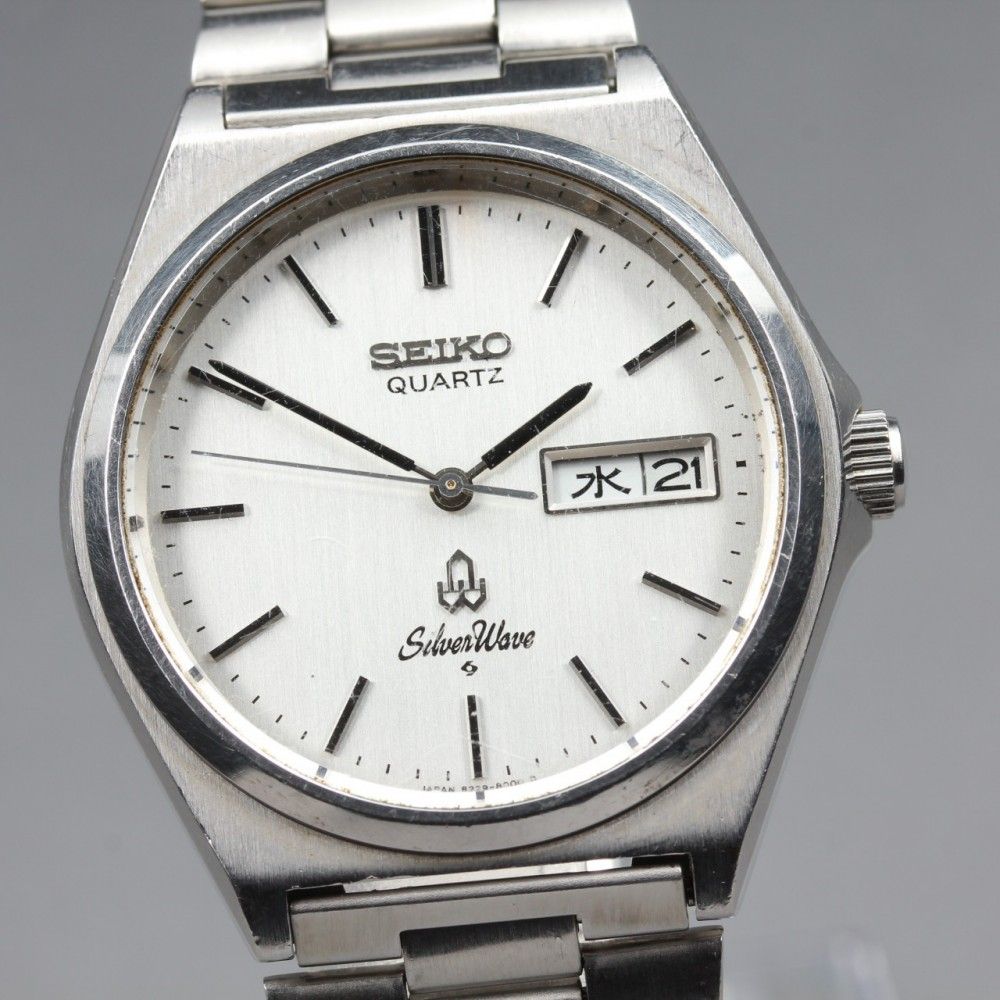 【稼働品】SEIKO シルバーウェーブ 8229-8000 クオーツ メンズ (1982年製) #17092