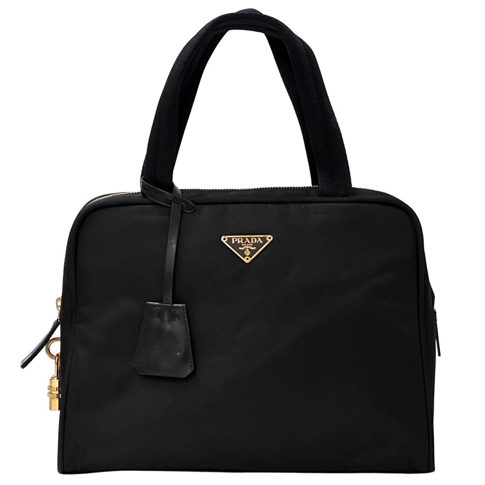 プラダ PRADA バッグ レディース ブランド ハンドバッグ ナイロン ブラック BN0187 お出かけ おしゃれ 斜め掛け 黒 大人 シンプル 【中古】