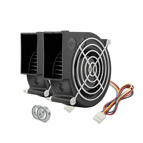 GDSTIME シロッコファン、2PCS 97mm x 33mm 12VDC、PC ケースファン、4ピンPWM、コンピュータ CPU冷却ファンkoe