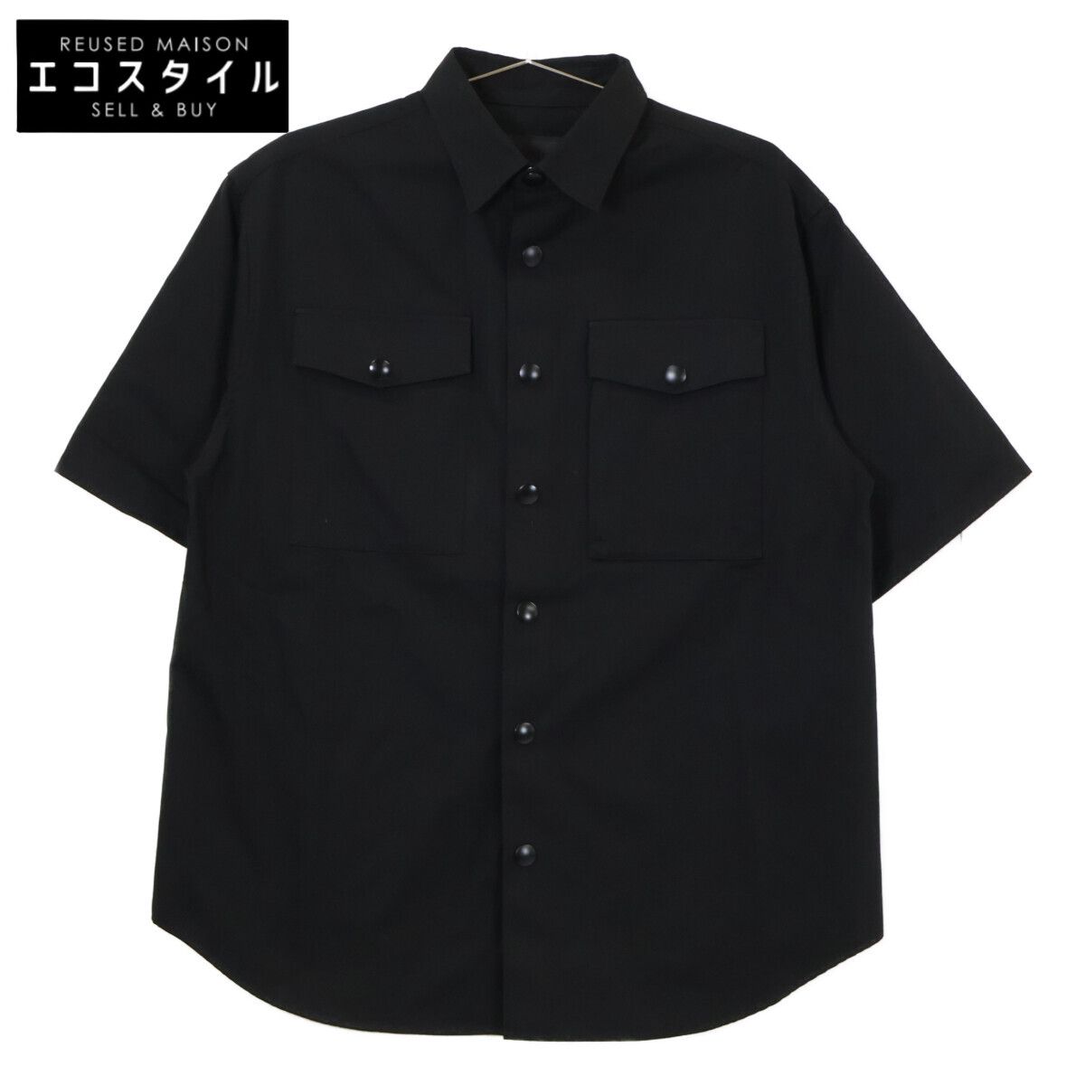 PRADA　プラダ　【美品/国内正規】UCS395 オーバーサイズ 半袖ボタンシャツ　S