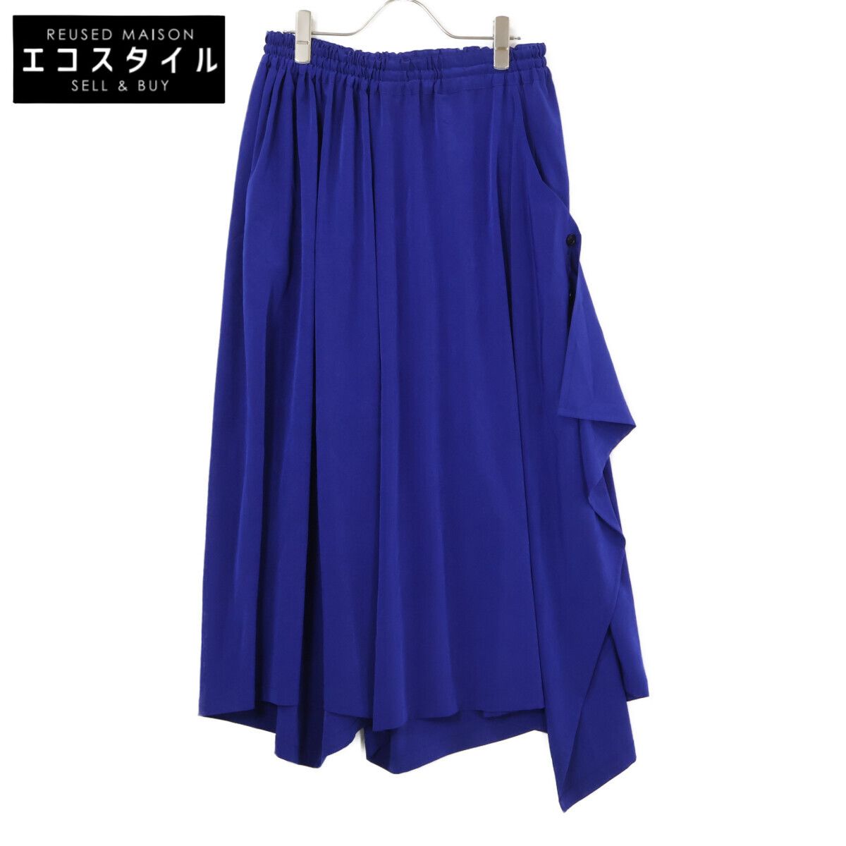 Y's　ワイズ　【美品】YT-P02-500 CREPE de CHINE SIDE CLOTH ELASTIC PANTS サイドフラシパンツ　1