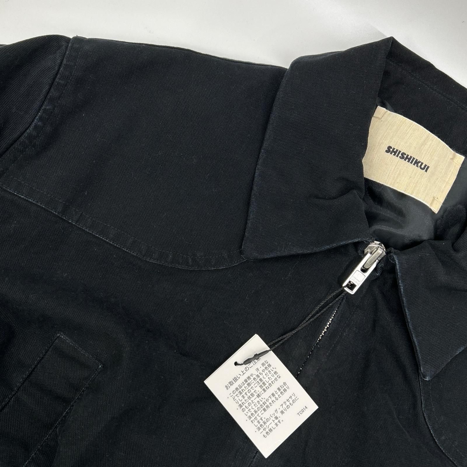 THE SHISHIKUI シシクイ 2143 25AW ブラック ジップアップ ウォッシュ