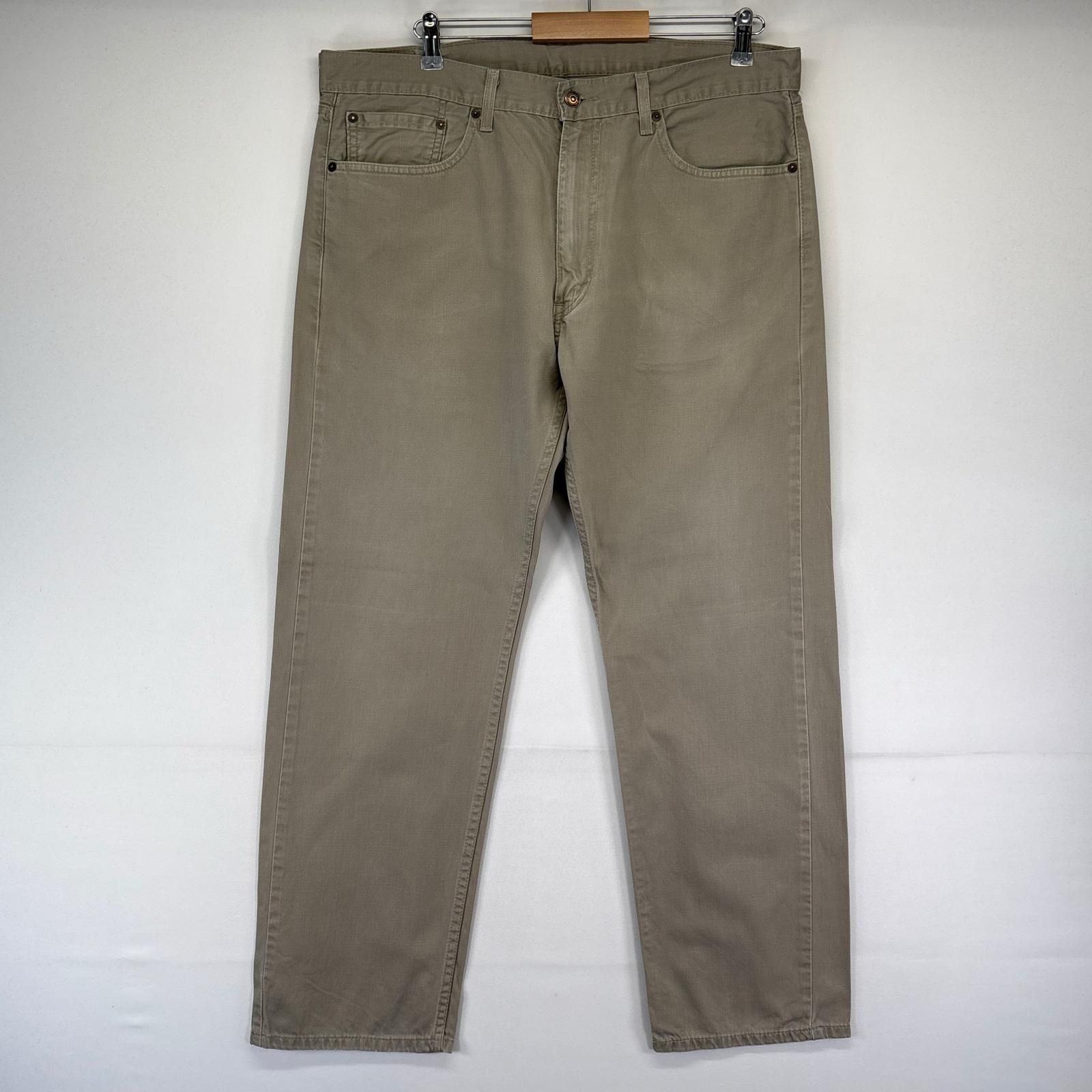 古着 リーバイス Levi's デニム パンツ 505 ジーパン カラーパンツ 薄手 ストレート 大きいサイズ W38×L30 ベージュ系 メンズ