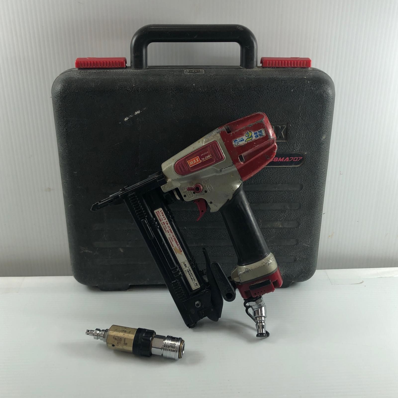 電動工具・エア工具 MAX マックス エアネイラ 常圧 TA-238F/438MA レッド