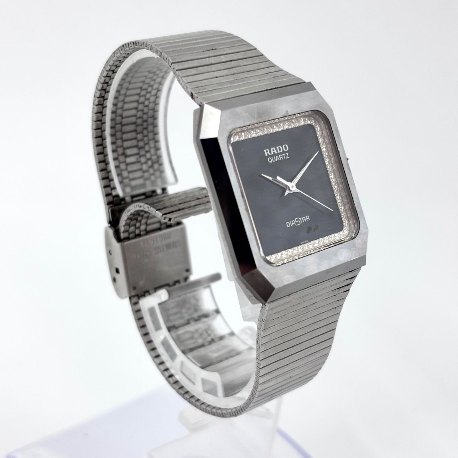 ✨RADO✨ラドー✨DIASTAR✨デイト✨ブラック文字盤✨腕時計✨ 稼働/新品電池】RADO/ラドー DIASTAR/ダイアスター 腕時計 クォーツ