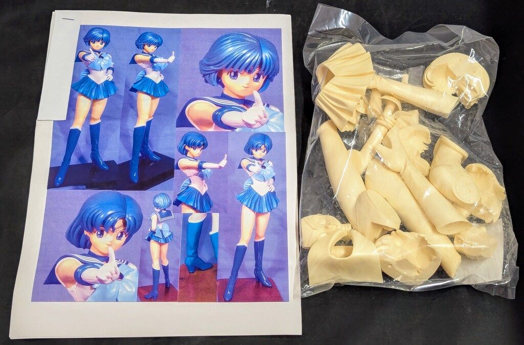 うさPハウス 1/6スケール キャストキット 原型:相田和与 美少女戦士セーラームーン セーラーマーキュリー 逃げても無駄よver