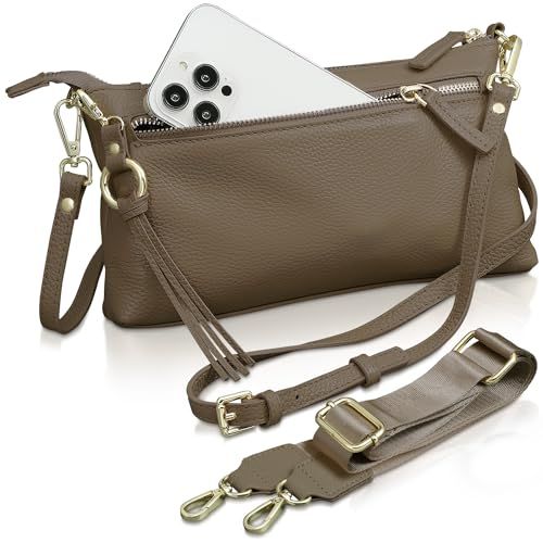 [アンコール] ショルダーバッグ 【長財布も入る】 母の日 ギフト スマホ ショルダー 本革 高見え ベルト2種類 横型 レディース 小さめ スマホポーチ 斜めがけ ミニショルダー ポシェット バッグ 軽量 ポーチ フォーマル 入学式 卒業式 eccb38ff