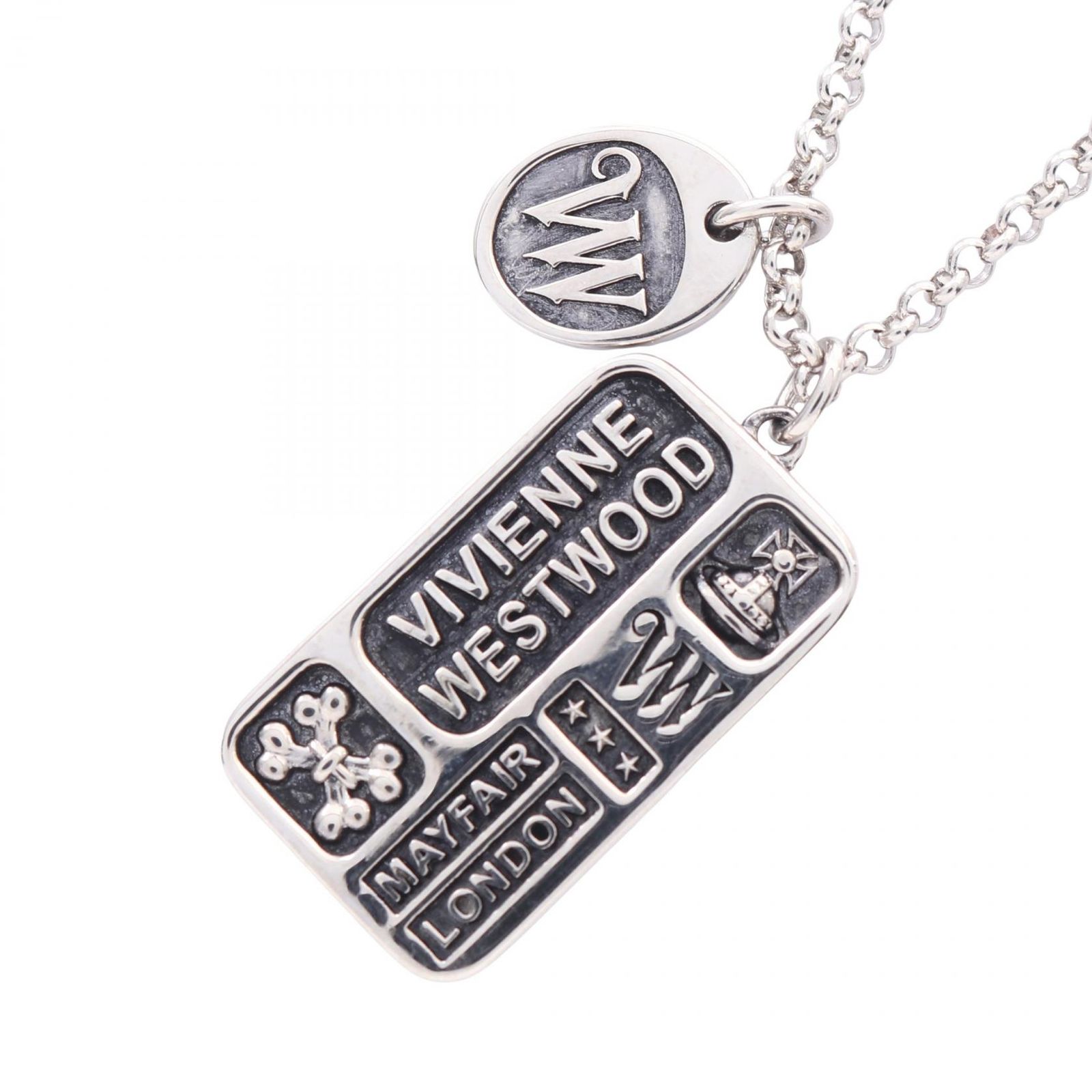 ヴィヴィアンウエストウッド Vivienne Westwood ネックレス LANCELOT 630203IY2P017 シルバー ステンレススチール ネックレス メンズ 新品