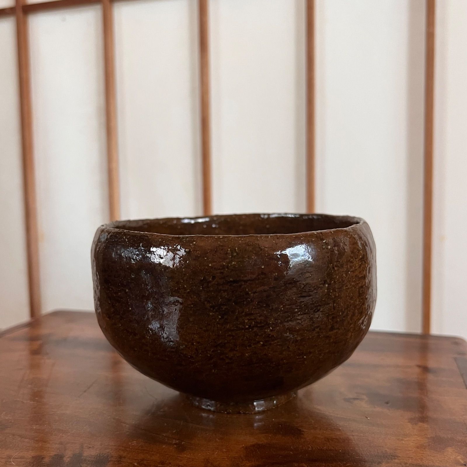 伝統工芸 大樋焼（おおひやき）飴釉 抹茶茶碗