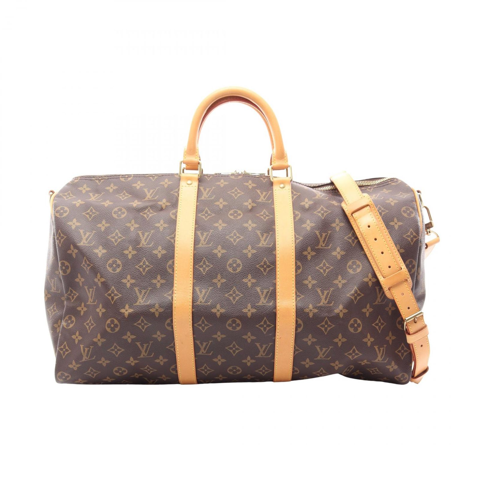 ルイ・ヴィトン LOUIS VUITTON ボストンバッグ キーポル バンドリエール50 モノグラム 2WAY M41416 PVCコーティングキャンバス レザー キーポル・バンドリエール50