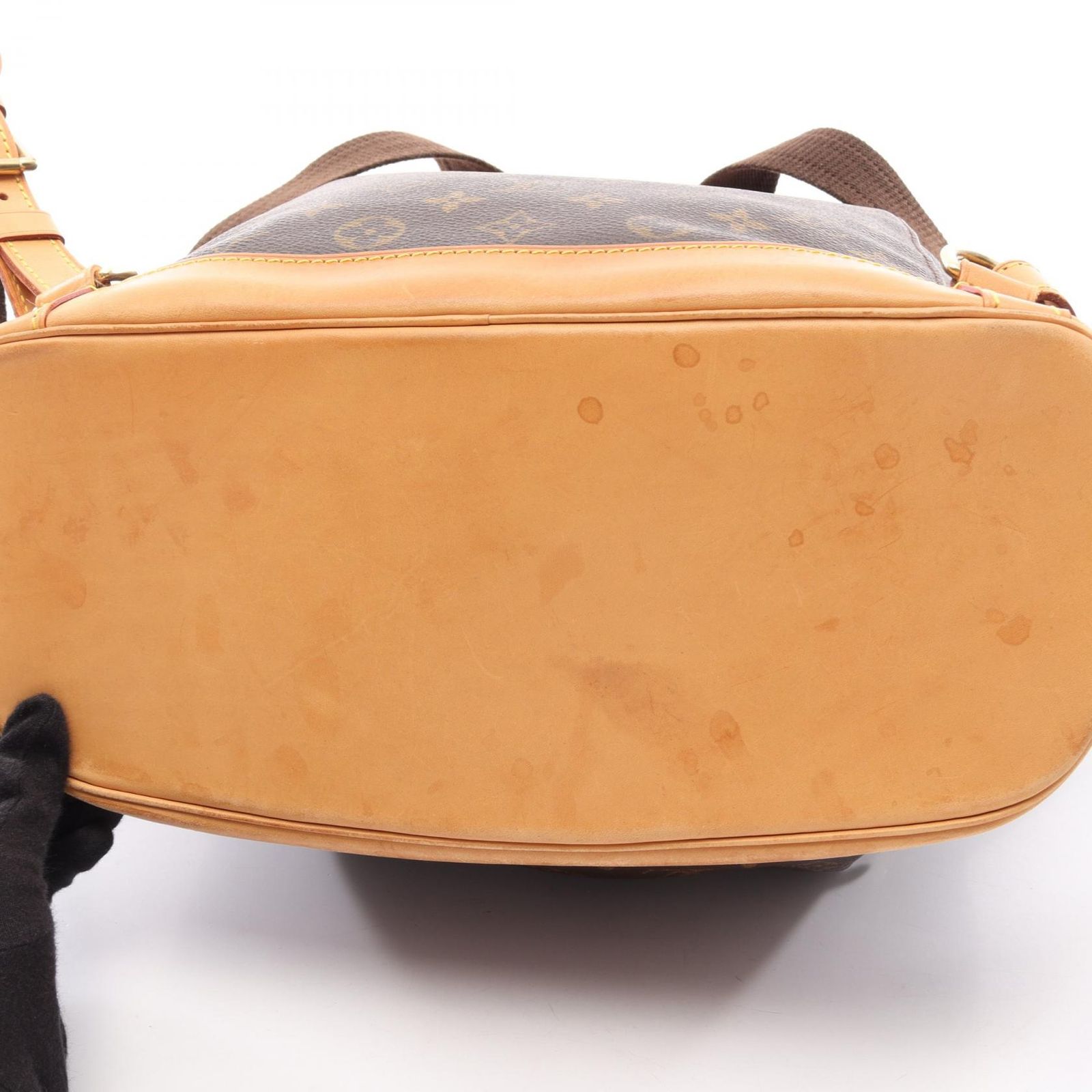 ルイ・ヴィトン LOUIS VUITTON リュックサック バックパック モンスリGM モノグラム M51135 PVCコーティングキャンバス レザー モンスリGM レディース Used B