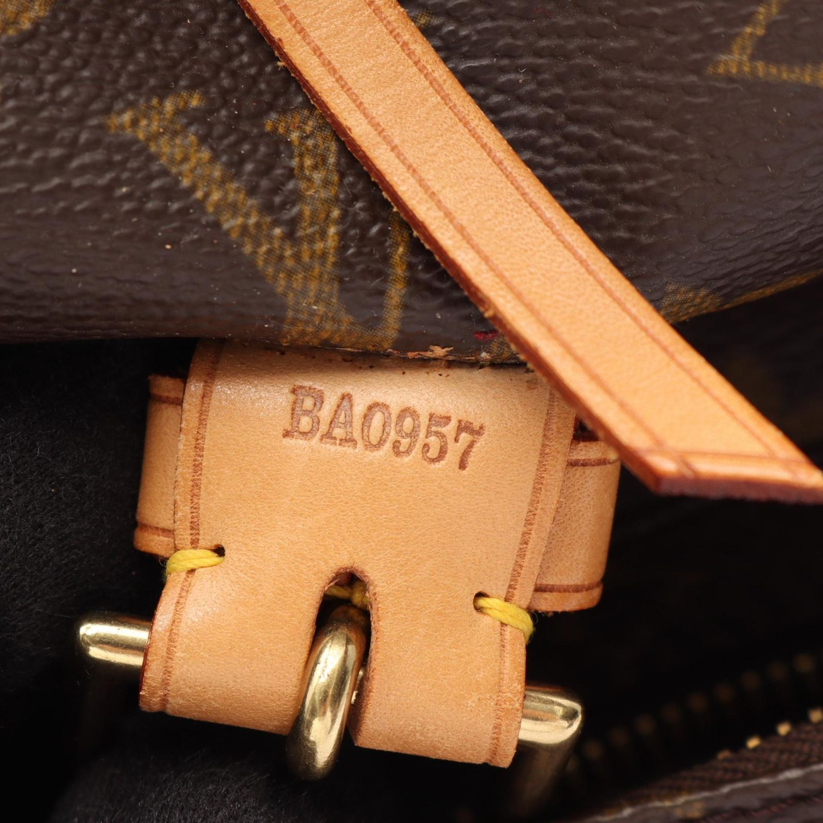 ルイ・ヴィトン LOUIS VUITTON リュックサック バックパック モンスリGM モノグラム M51135 PVCコーティングキャンバス レザー モンスリGM レディース Used B