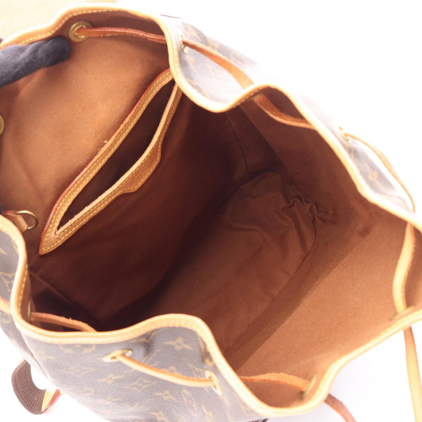 ルイ・ヴィトン LOUIS VUITTON リュックサック バックパック モンスリGM モノグラム M51135 PVCコーティングキャンバス レザー モンスリGM レディース Used B