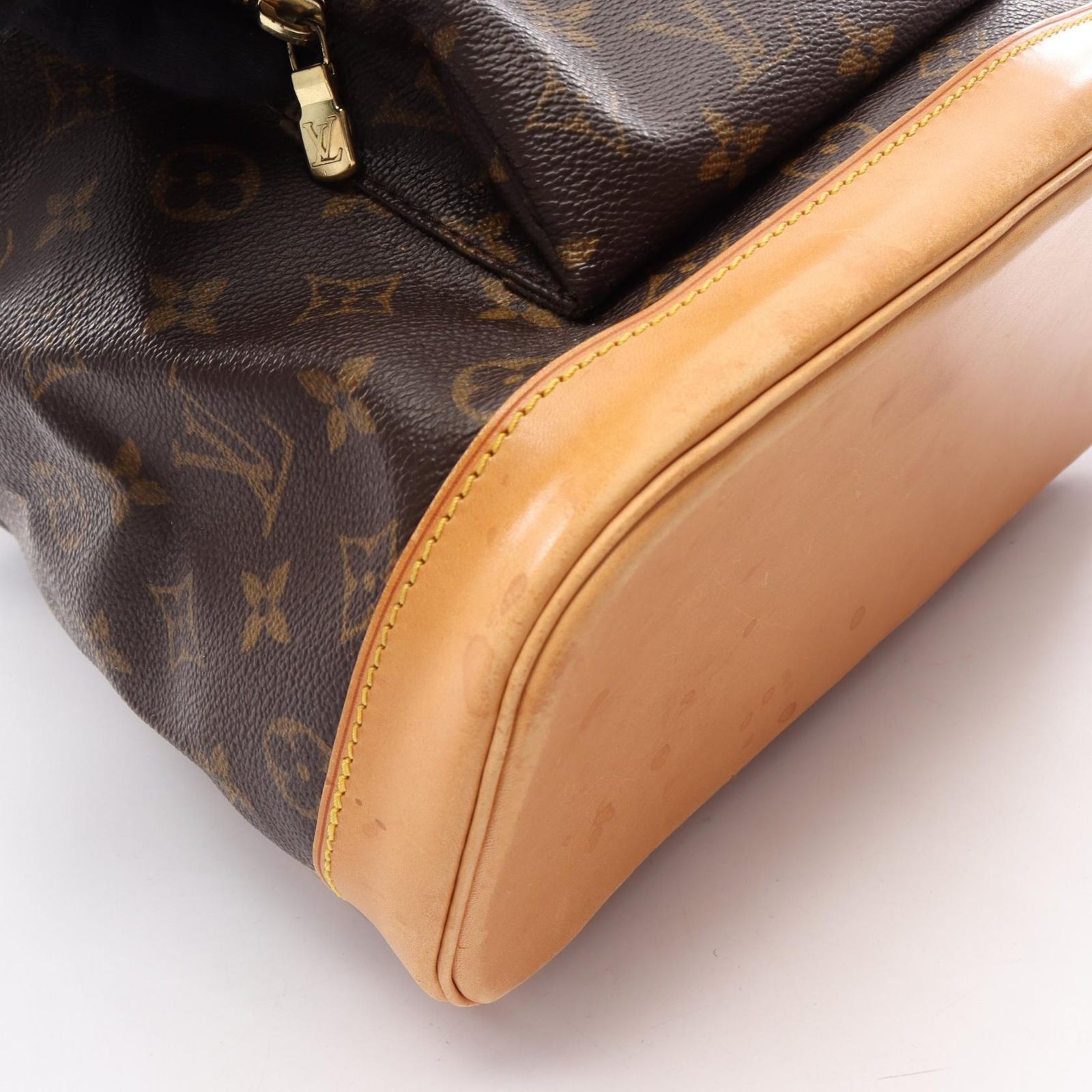 ルイ・ヴィトン LOUIS VUITTON リュックサック バックパック モンスリGM モノグラム M51135 PVCコーティングキャンバス レザー モンスリGM レディース Used B