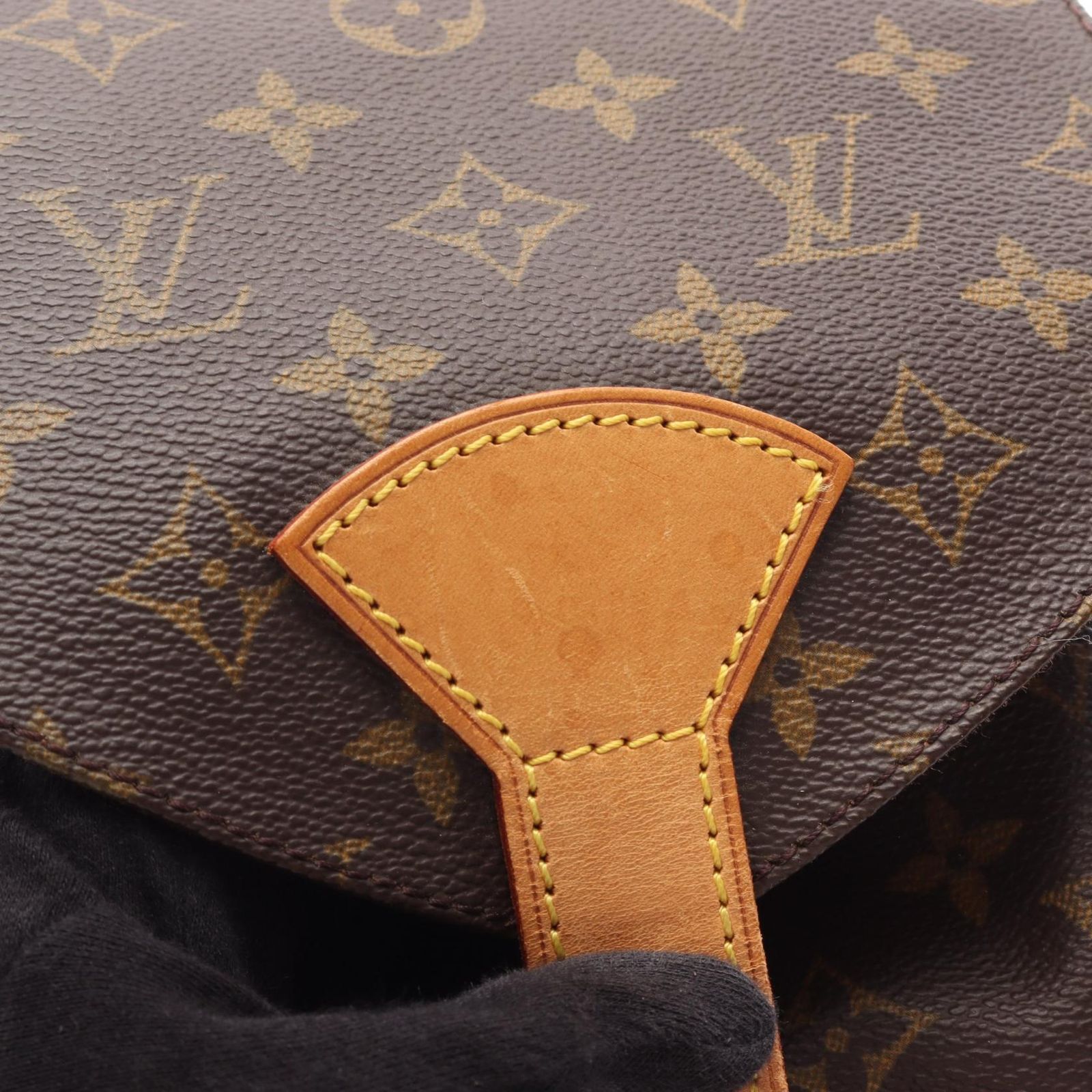 ルイ・ヴィトン LOUIS VUITTON リュックサック バックパック モンスリGM モノグラム M51135 PVCコーティングキャンバス レザー モンスリGM レディース Used B