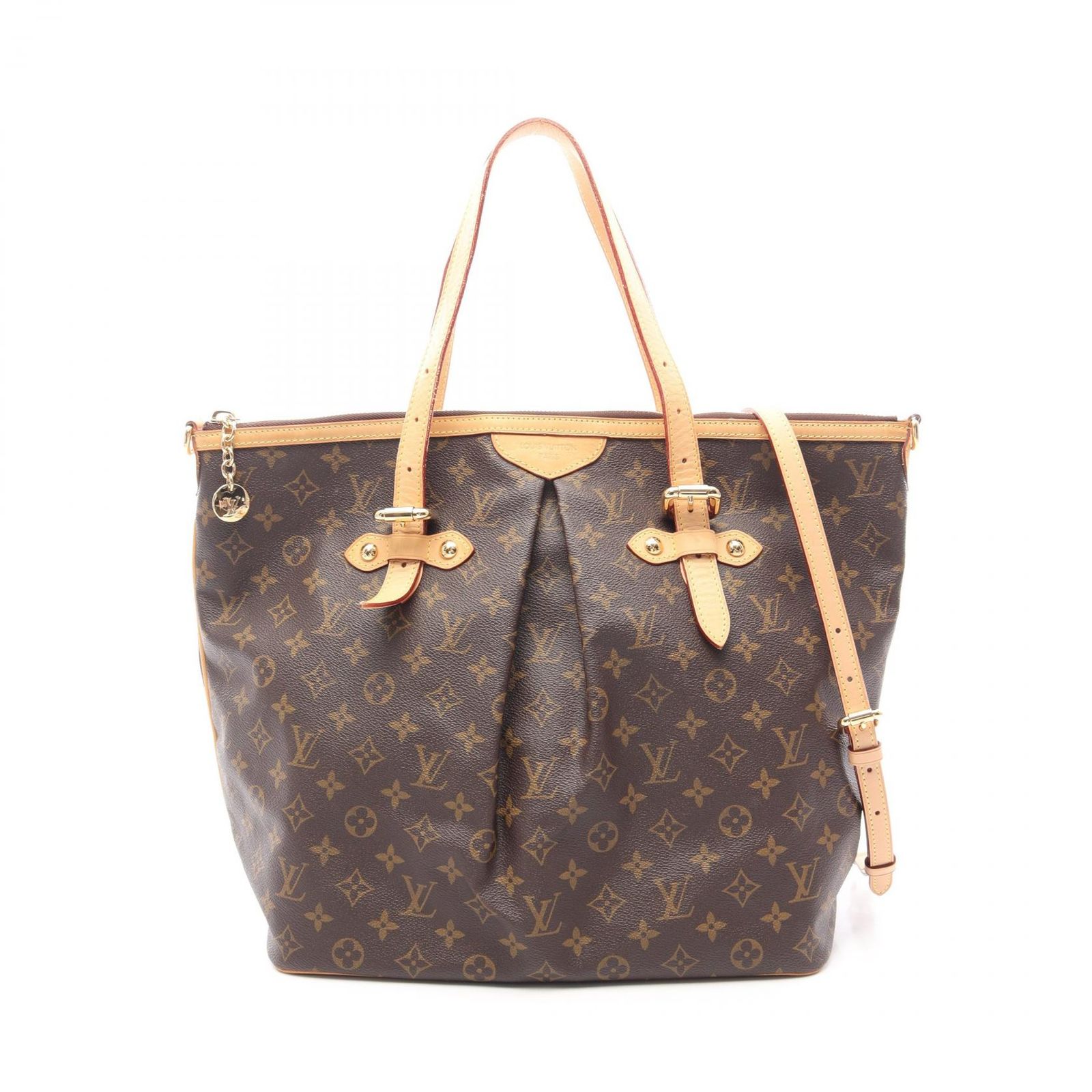 ルイ・ヴィトン LOUIS VUITTON ショルダーバッグ パレルモGM モノグラム 2WAY M40146 PVCコーティングキャンバス レザー パレルモGM レディース Used A