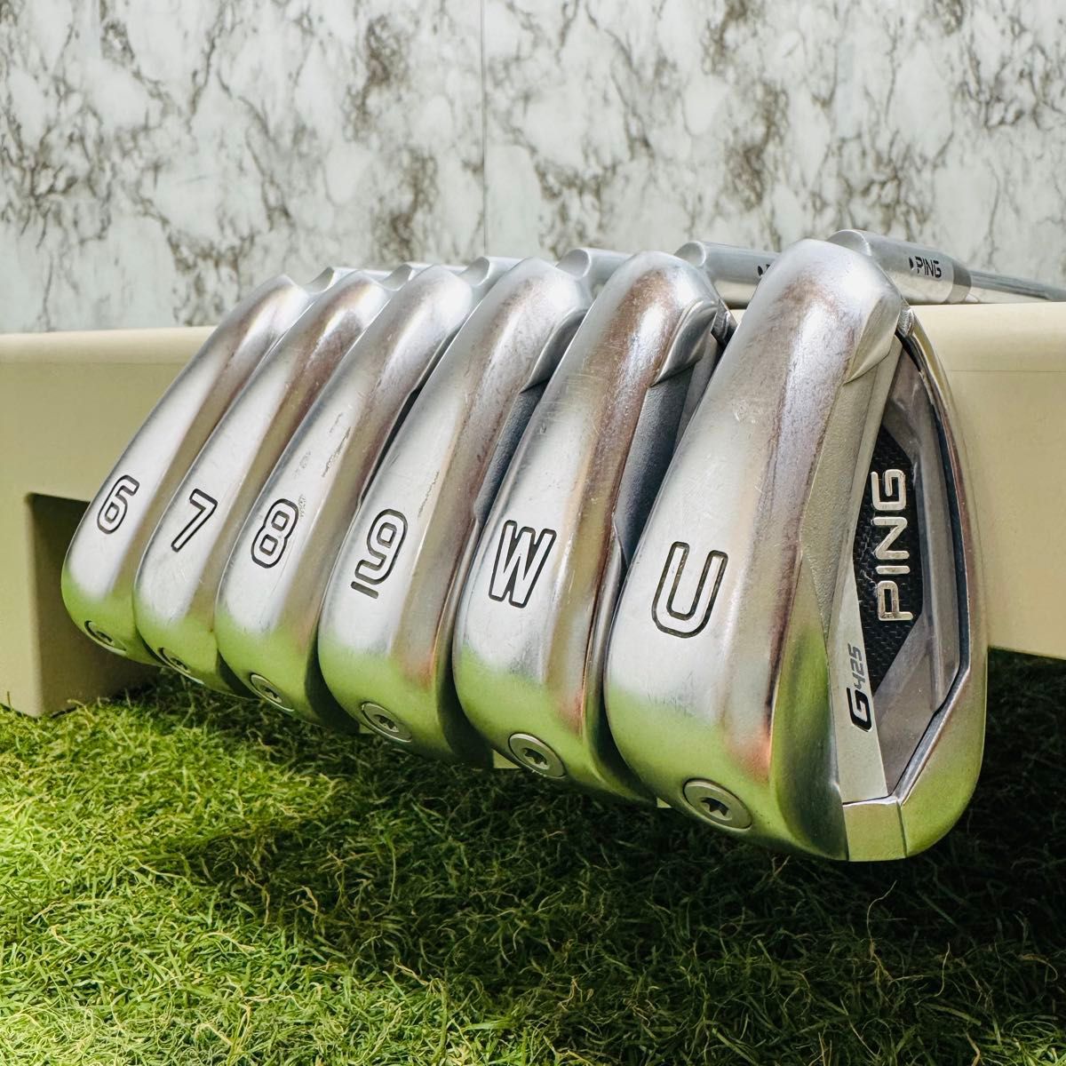 PING G425 黒ドット5-W 6本セット